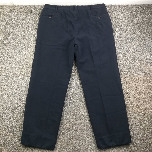Vintage Polo Ralph Lauren x Corneliani Pants Extra Fine Wool Blue Pleated 38x28 - Picture 7 of 14